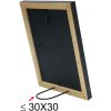 S46MF2 Černý dřevěný rám s povrchovou úpravou proti povětrnostním vlivům 20x25 cm