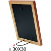 S46MF3 Hnědý dřevěný rám s povrchovou úpravou proti povětrnostním vlivům 13x13 cm