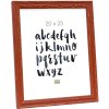 S46MF3 Hnědý dřevěný rám s povrchovou úpravou proti povětrnostním vlivům 20x28 cm