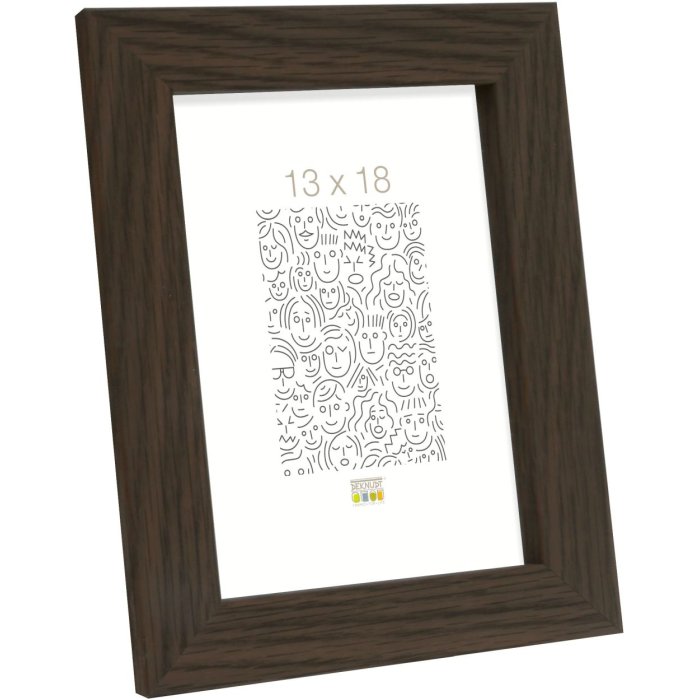 S49BH2 Rám na obraz v barvě tmavého dřeva 20x20 cm