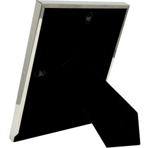 S57MC1 Kovový rám v lesklé stříbrné barvě s paspartou 10x15 cm
