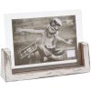 S67TZ1 Bílý lakovaný držák na 1 vodorovnou fotografii 15x20 cm