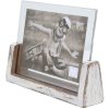 S67TZ1 Bílý lakovaný držák na 1 vodorovnou fotografii 15x20 cm
