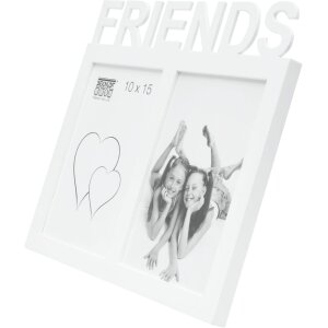 S68NK1 Bílý rámeček na 2 fotografie - FRIENDS 10x15 cm