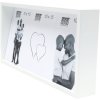 S68QK1 Blokový rám v bílé barvě se šikmým zadním panelem pro 3 fotografie 10x15 cm