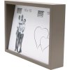 S68QK9 Blokový rám v šedé barvě se šikmým zadním panelem pro 2 fotografie 10x15 cm