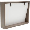 S68QK9 Blokový rám v šedé barvě se šikmým zadním panelem pro 2 fotografie 10x15 cm