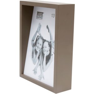 S68QK9 Taupe Blokový rám se šikmými zády 15x20 cm