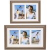 S221F3 Dřevěný rám do galerie béžový 2 nebo 3 fotografie 10x15 cm až 15x20 cm