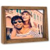 Dřevěný fotorámeček ZEP Marne hnědý 10x15 cm formát na šířku