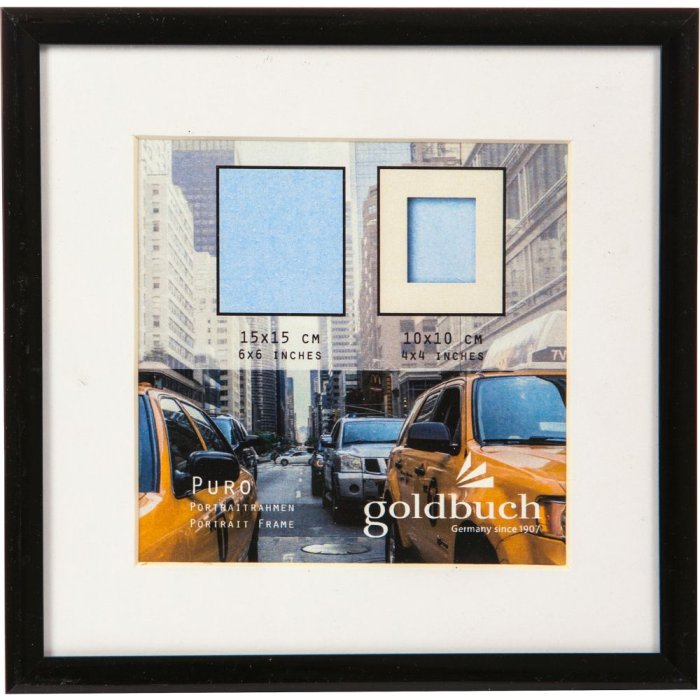 Plastový rám Goldbuch Puro 15x15 cm černý