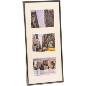 Galerijní rám Puro 3 fotografie 10x15 cm šedý