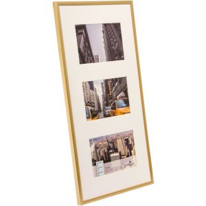 Galerijní rám Puro 3 fotografie 10x15 cm zlatý