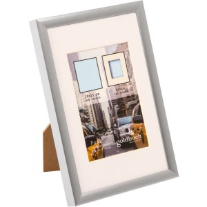 Plastový rám Puro 10x15 cm stříbrný