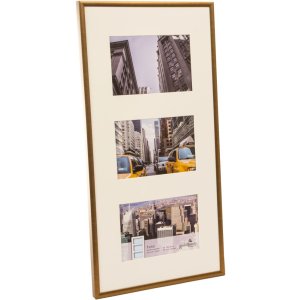 Galerijní rám Puro 3 fotografie 10x15 cm bronzový