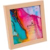 Rámeček na obraz Vybarvi si život 15x15 cm přírodní