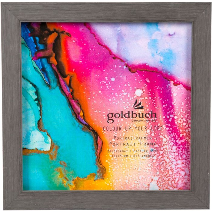 Rámeček na obraz Colour up your life 15x15 cm tmavě šedý