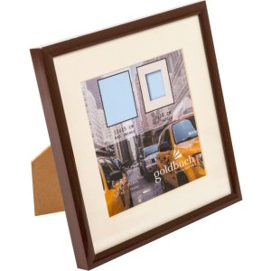 Plastový rám Puro 15x15 cm hnědý