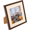 Plastový rám Puro 15x15 cm hnědý