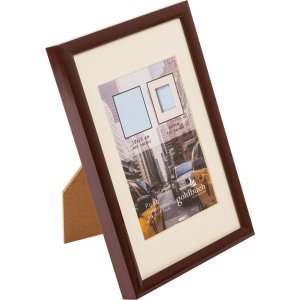 Plastový rám Puro 10x15 cm hnědý