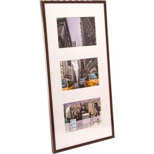Galerijní rám Puro 3 fotografie 10x15 cm hnědý