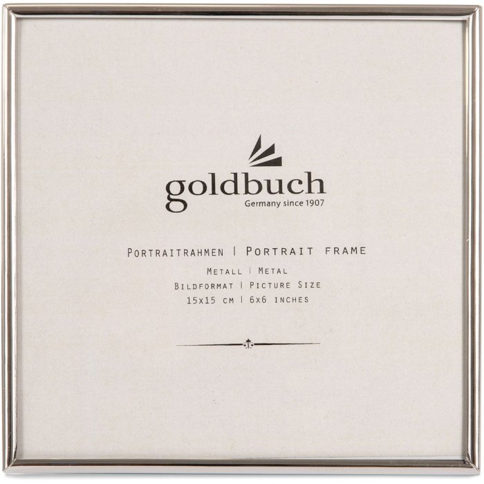 Goldbuch kovový fotorámeček Fine 15x15 cm stříbrný lesklý