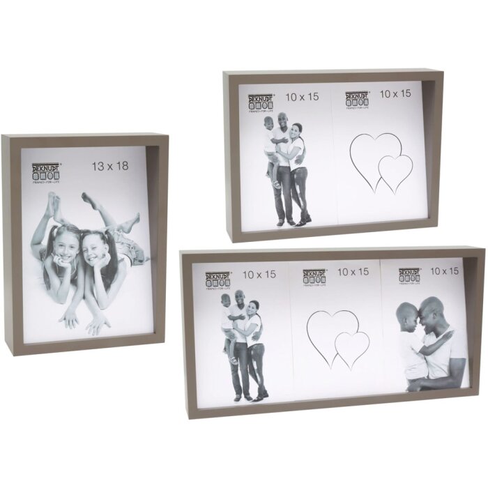 S68QK9 Fotorámeček 10x15 cm až 15x20 cm taupe