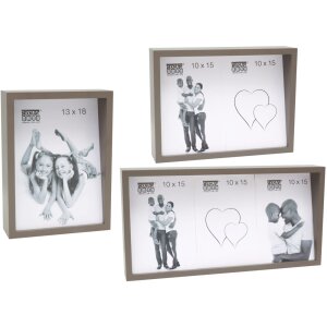S68QK9 Fotorámeček 10x15 cm až 15x20 cm taupe