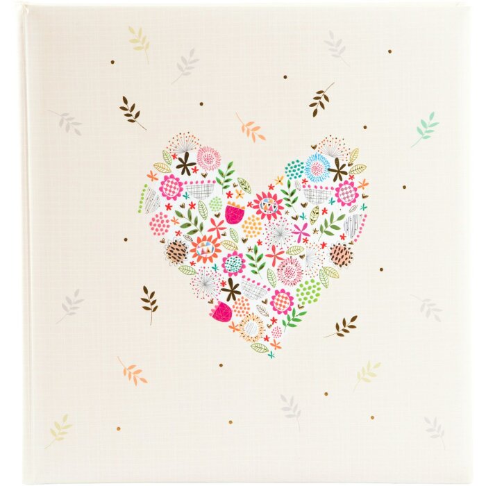 Svatební album Goldbuch Flowers in the Heart 30x31 cm 60 bílých stran