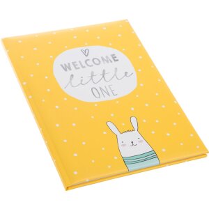 Goldbuch dětský deník Welcome little one žlutý 21x28 cm 44 ilustrovaných stran