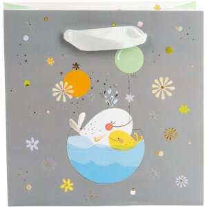Dárková taška Little Whale 18x18x8 cm