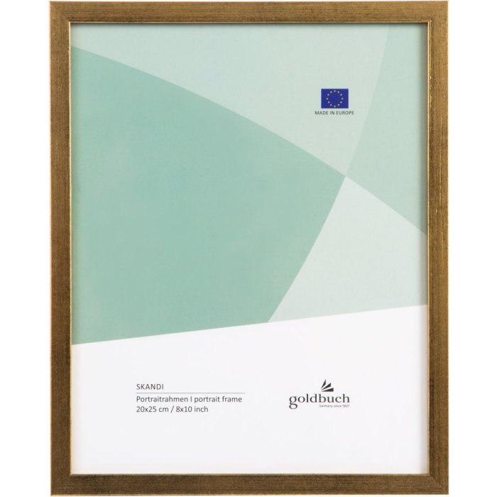 Dřevěný fotorámeček Skandi 20x25 cm zlatý