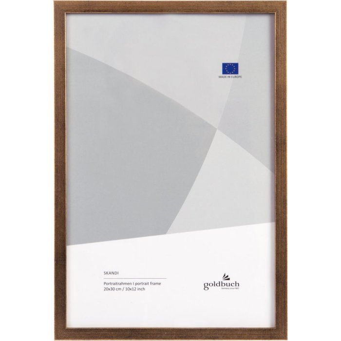Dřevěný fotorámeček Skandi 20x30 cm zlatý