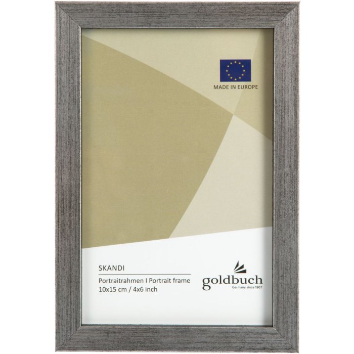 Dřevěný fotorámeček Skandi 10x15 cm stříbrný