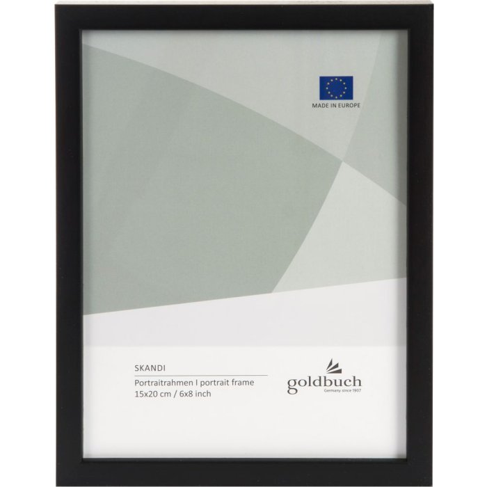 Dřevěný fotorámeček Skandi 15x20 cm černý