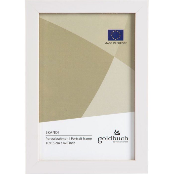 Dřevěný fotorámeček Goldbuch Skandi 10x15 cm bílý