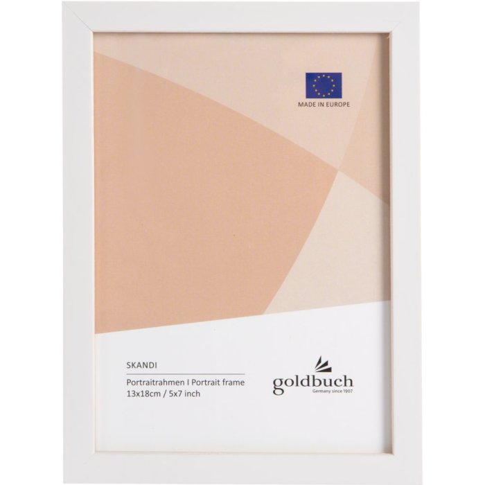 Dřevěný fotorámeček Goldbuch Skandi 13x18 cm bílý