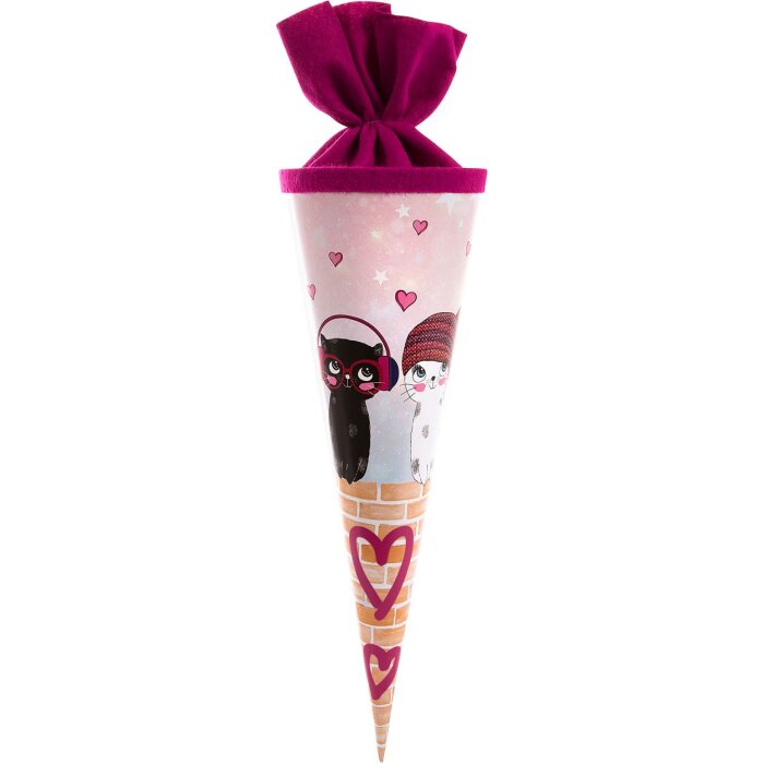 Goldbuch sourozenecká taška Music for Cats umělecký tisk plstěné zapínání 35 cm