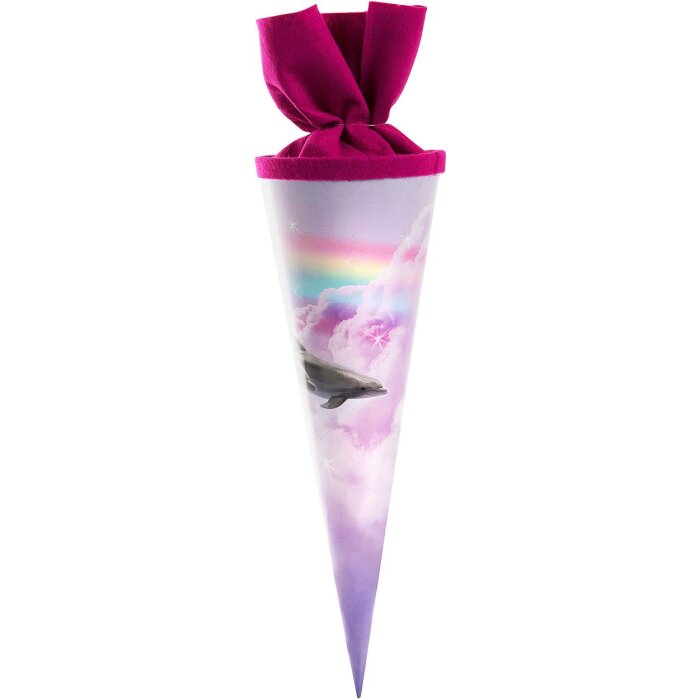 Školní kužel 35 cm delfínů