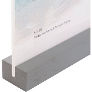 Akrylový fotorámeček Solid 10x15 cm šedý
