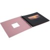 HNFD Spirálové album Khari rose žebrované 24x25 cm 50 černých stran