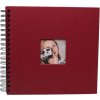 HNFD Spirálové album Khari rosso žebrované 24x25 cm 50 černých stran