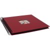 HNFD Spirálové album Khari rosso žebrované 24x25 cm 50 černých stran
