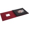 HNFD Spirálové album Khari rosso žebrované 24x25 cm 50 černých stran
