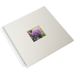 HNFD Spirálové album Khari slonová kost žebrované 33x33 cm 50 bílých stran