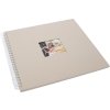 HNFD Spirálové album Khari taupe metalic 33x33 cm 50 bílých stran