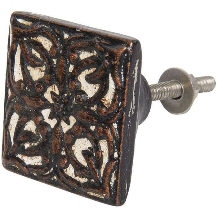 Dveřní klika 4x4 cm - Clayre & Eef 64177