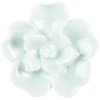 Clayre & Eef 64281 Klika na dveře zelená keramická květina Ø 4 cm Klika na nábytek