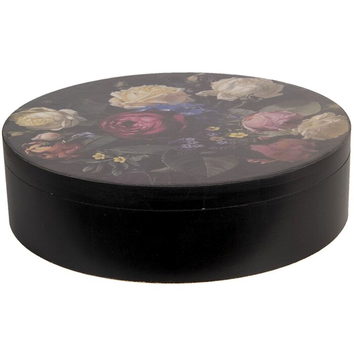 Clayre & Eef 6H1817 Box Wood Multi Ø 25x7 cm