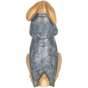 Clayre & Eef 6PR2601 Dekorace Králík s holí 16x13x32 cm